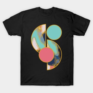 Bright vibrant modern earth tones colors unique original contemporary art 373 Abstract T-Shirt